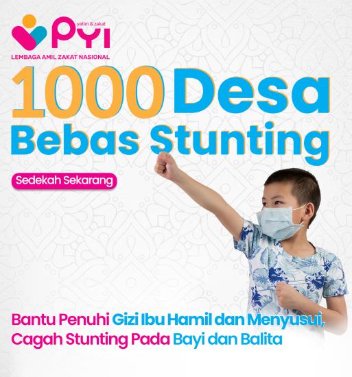 Banner program Indonesia Bebas Stunting
