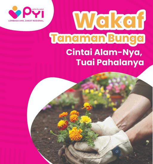 Banner program Wakaf Tanaman Bunga Untuk Lebah Trigona
