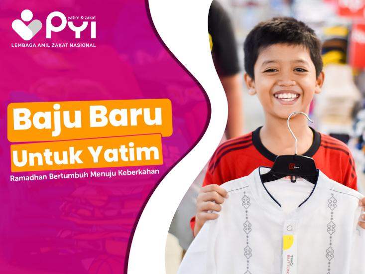 Banner program Baju Lebaran Untuk Anak Yatim dan Dhuafa