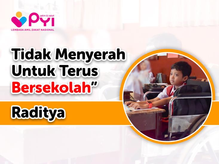 Banner program Bantu Radit Melawan Penyakit dan Raih Mimpinya