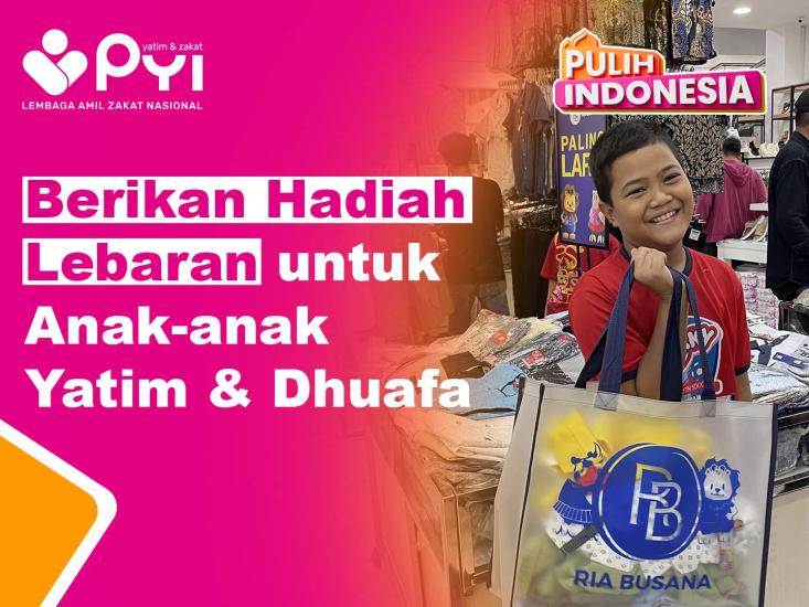 Banner program Ramadan Datang Setahun Sekali, Hadirkan Lebaran Bahagia untuk Anak Yatim