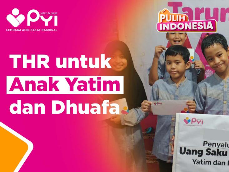 Banner program Uang Saku Lebaran untuk Senyum Anak Yatim