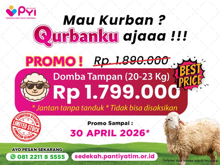 Banner program Paket Tampan Qurban Mudah  Berkah