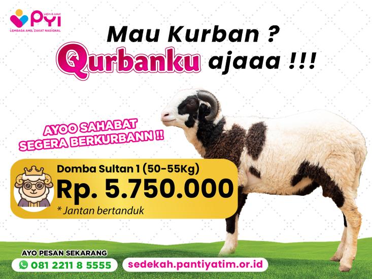 Banner program Qurban Domba  Paket Sultan 1
