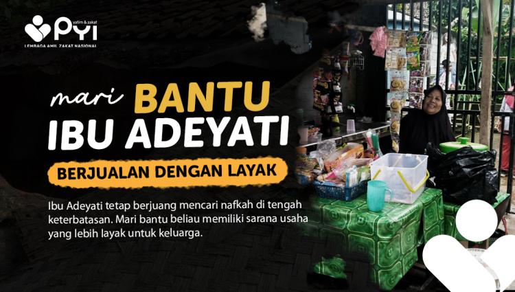Banner program Wujudkan Warung Yang Layak untuk Ibu Adeyati