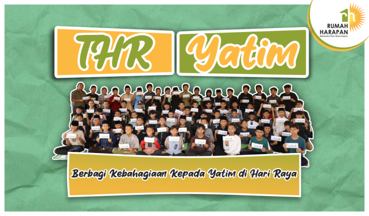 Banner program THR Untuk Yatim 1445 H