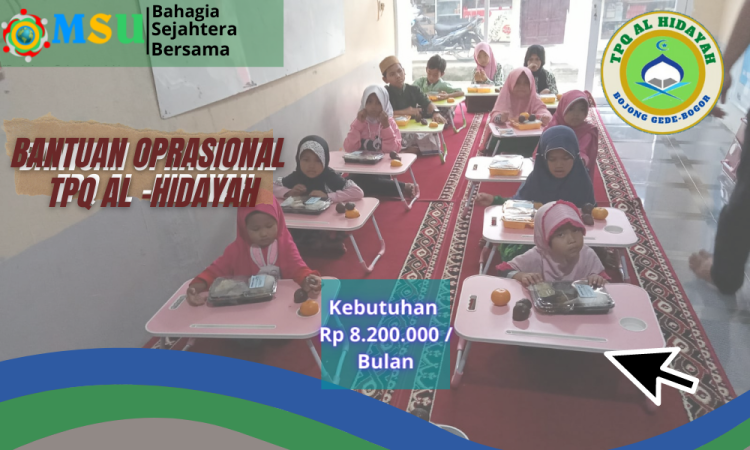 Gambar banner Bantuan Operasional TPQ Al-Hidayah Gambar banner Bantuan Operasional TPQ Al-Hidayah