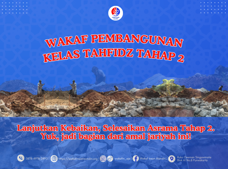 Banner program Yuk Bantu Hadirkan Kelas Tahfidz untuk Mereka Penghafal Quran