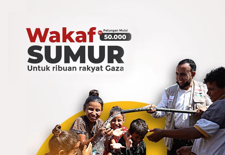 Gambar banner Waqaf Sumur Untuk Ribuan Rakyat Gaza