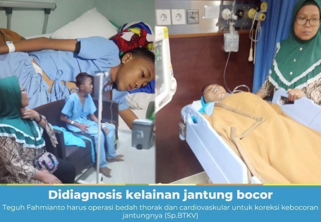 Gambar banner Kelainan Jantung Bocor, Teguh Harus Operasi Bedah Thorak Gambar banner Kelainan Jantung Bocor, Teguh Harus Operasi Bedah Thorak