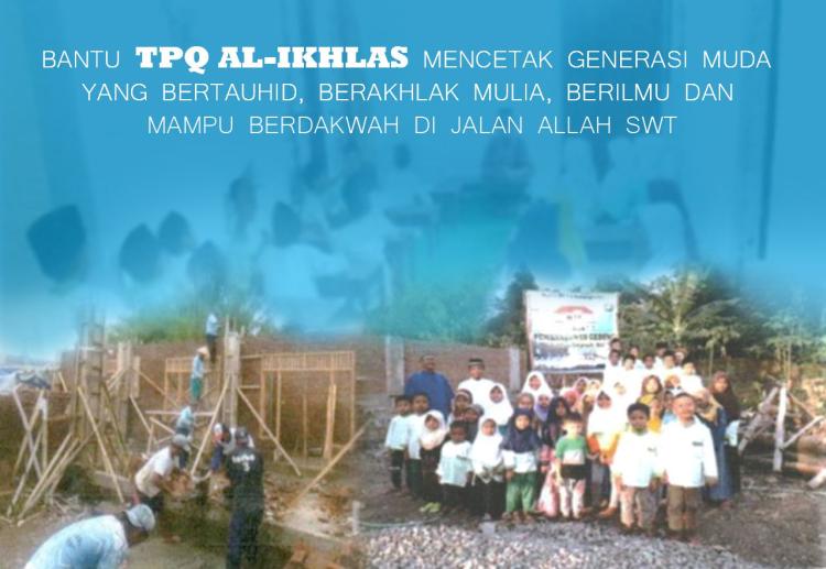Gambar banner Bantu TPQ Al-Ikhlas dalam membentuk generasi unggul Islam di Indonesia Gambar banner Bantu TPQ Al-Ikhlas dalam membentuk generasi unggul Islam di Indonesia