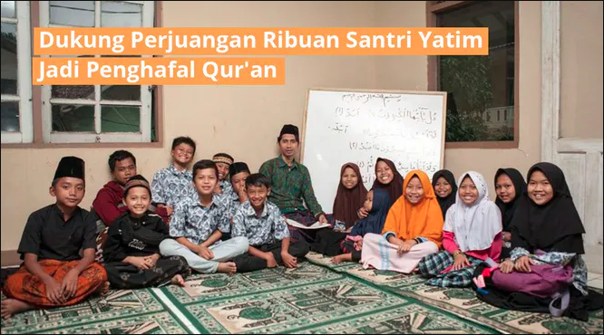 Banner program Ribuan Hafiz Yatim Dhuafa Ingin Hafal Al-Quran