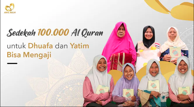 Gambar banner Hadiah Quran untuk Keluarga Dhuafa