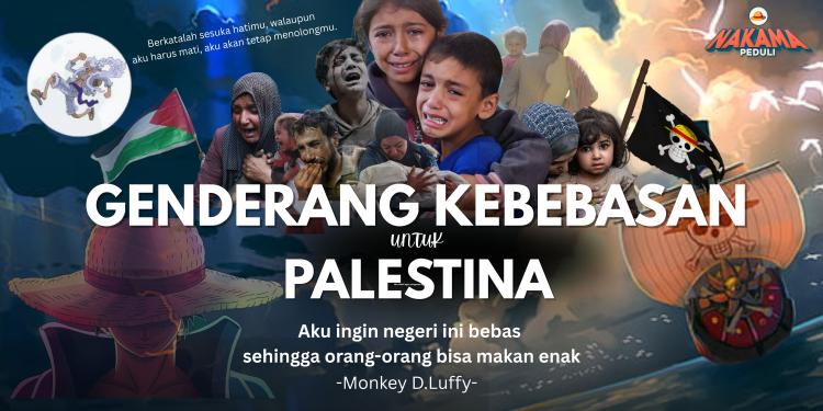 Banner program Nakama Peduli Palestina
