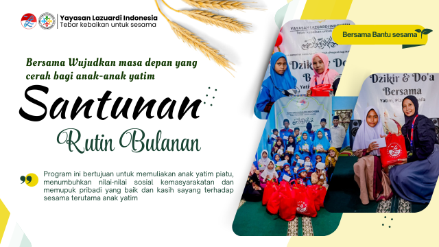 Gambar banner Bersama Wujudkan masa depan yang cerah bagi yatim