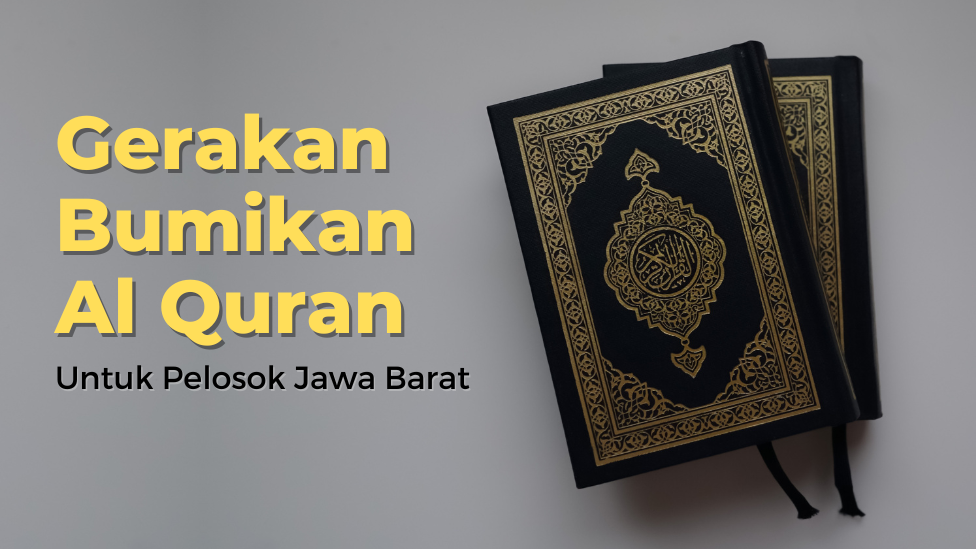 Banner program Sedekah Jariyah Mushaf Al Quran Untuk Pelosok