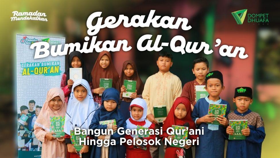 Banner program Jadikan Ramadan Lebih Bermakna Dengan Berbagi Al-Quran Untuk Pelosok