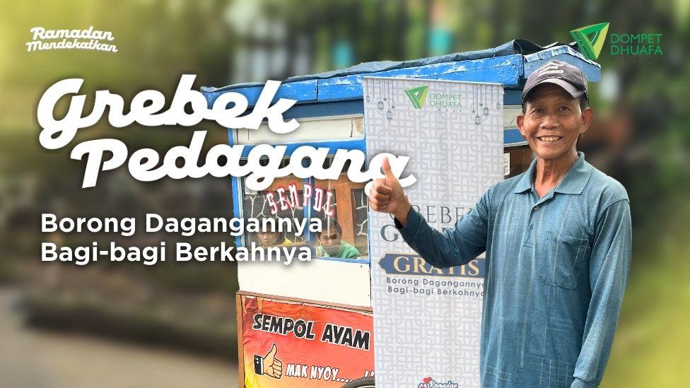 Banner program Berbagi Takjil Dengan Borong Dagangan Pedagang Kecil