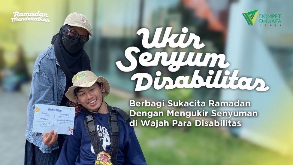 Banner program Ukir Senyuman Sahabat Disabilitas Dengan Berbagi Parsel Lebaran