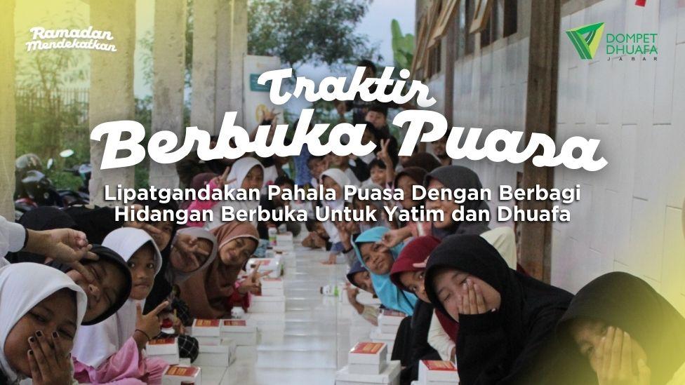 Banner program Lipatgandakan Pahala Puasamu Dengan Berbagi Buka Puasa Untuk Sesama