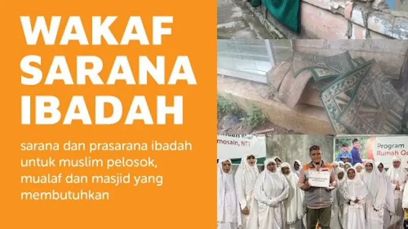 Gambar banner WAKAF SARANA IBADAH 