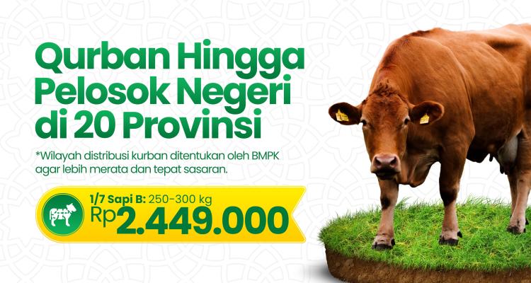 Gambar banner Qurban Village - Nasional - Sapi Patungan B 250-300kg