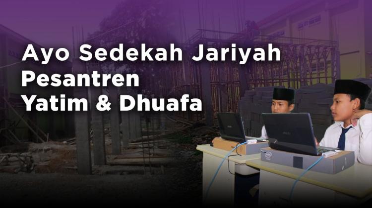 Banner program Wakaf Pondok Pesantren Yatim dan Dhuafa