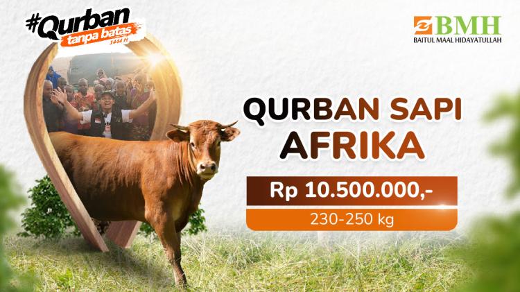 Banner program Qurban Sapi di Afrika
