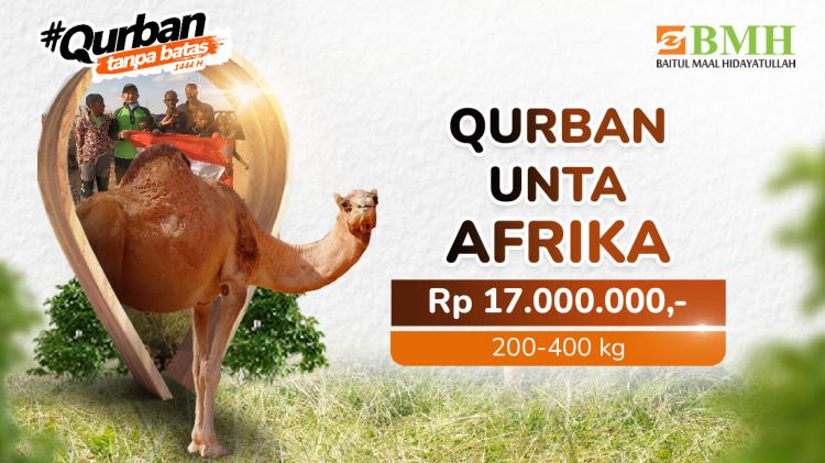 Banner program Qurban Unta Afrika