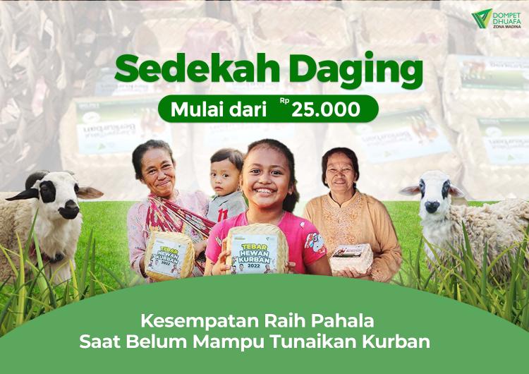 Banner program SEDEKAH DAGING