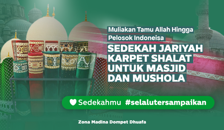 Gambar banner Sedekah Jariyah Karpet Shalat Untuk Masjid Dan Mushola