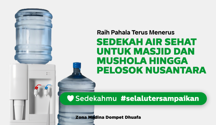 Gambar banner Sedekah Air Sehat Untuk Jamaah Masjid dan Mushola Hingga Pelosok Nusantara