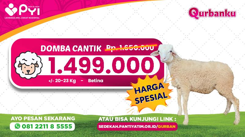 Banner program Qurban Domba Cantik