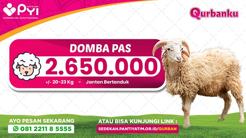 Banner program Qurban Domba Pas