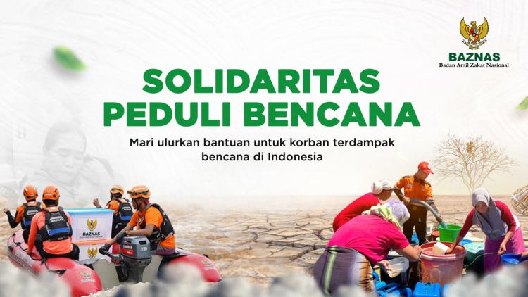 Banner program Bantu Korban Bencana di Indonesia