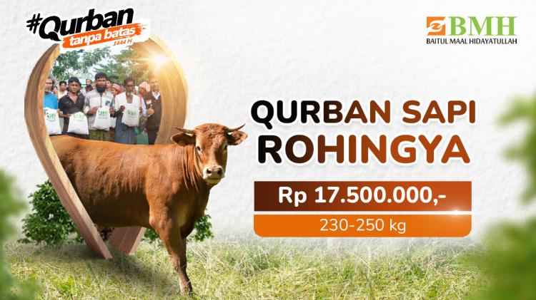 Banner program Qurban Sapi Rohingya 2023