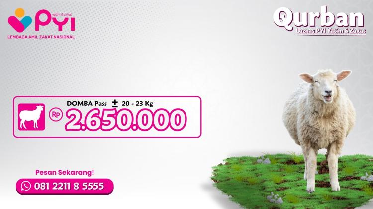 Banner program Qurban Domba Paket Pas