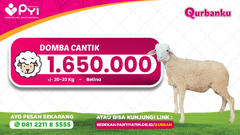 Banner program Qurban Domba Cantik