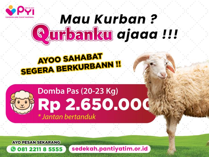 Banner program Qurban Domba Pas