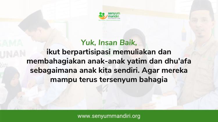 Gambar banner Santunan Yatim dan Dhuafa, Bersama Kita Rankul Mereka Untuk Menggapai Cita-cita
