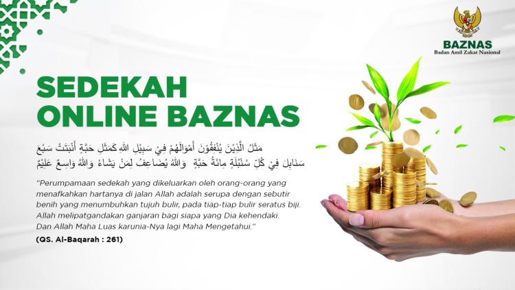 Banner program Sedekah Online BAZNAS