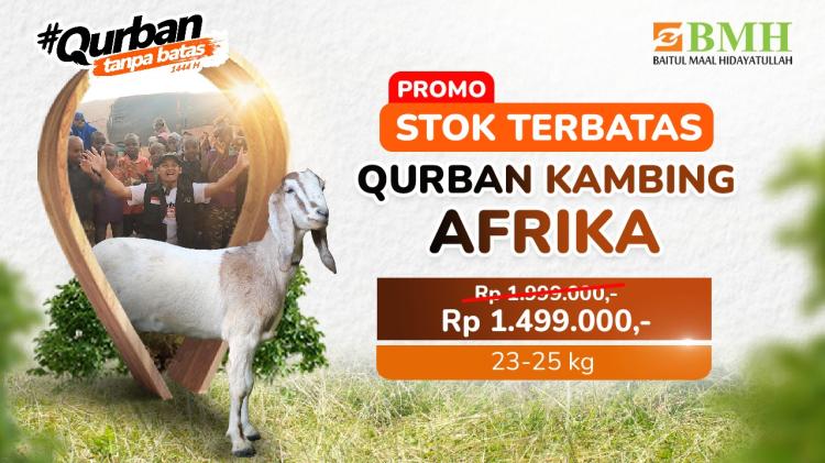 Banner program Qurban Kambing di Kenya, Uganda dan Somalia