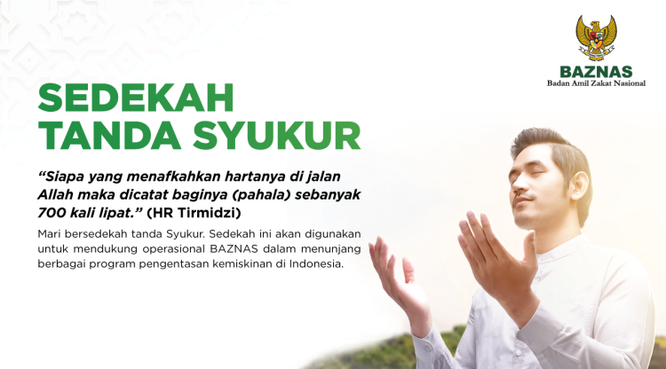Banner program Sedekah Tanda Syukur