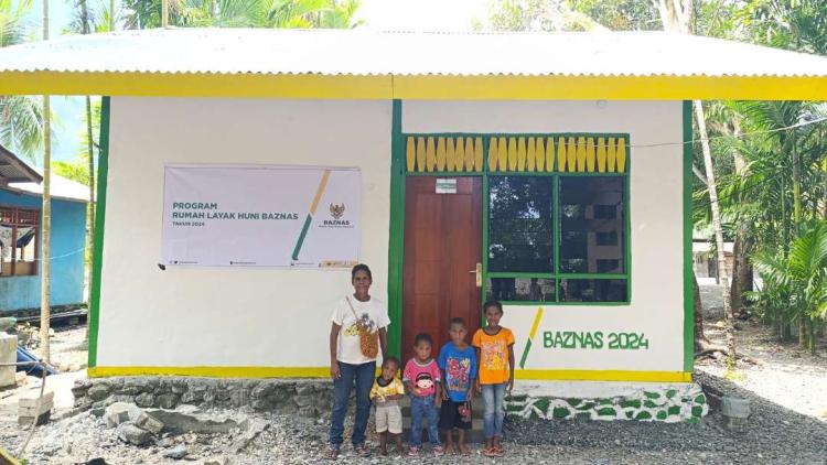 Banner Info Terbaru Program Rumah Layak Huni, BAZNAS Papua Bangun 5 Unit Rumah di Kampung Tablanusu