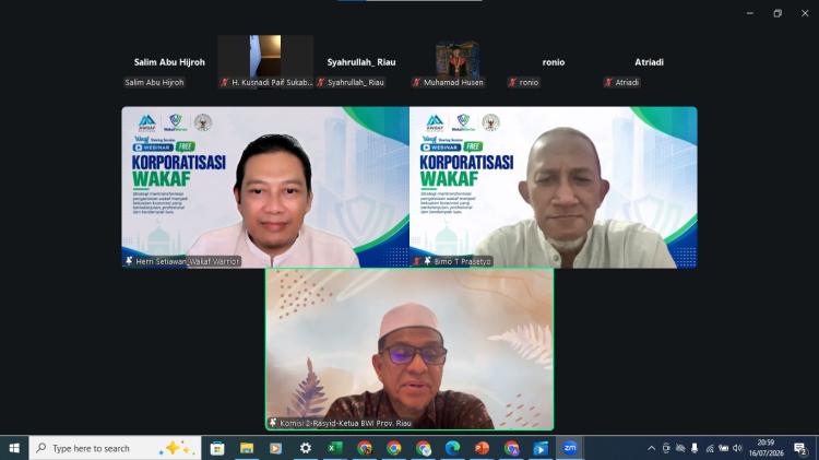 Banner Info Terbaru Korporatisasi Wakaf, Dorong Transformasi Nazhir Menuju Pengelolaan Wakaf yang Profesional dan Produktif